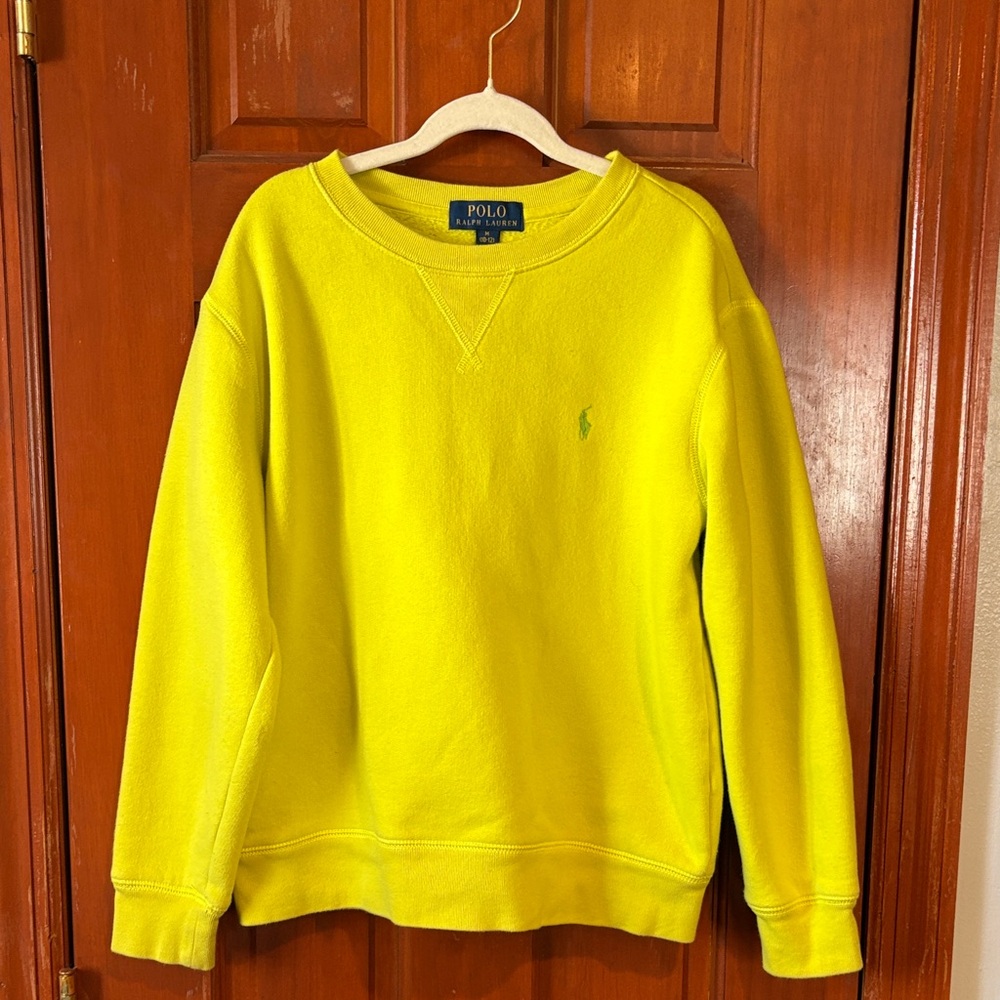 Polo by Ralph Lauren Neon Yellow Crewneck Sweatshirt